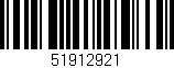 Código de barras (EAN, GTIN, SKU, ISBN): '51912921'
