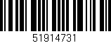 Código de barras (EAN, GTIN, SKU, ISBN): '51914731'