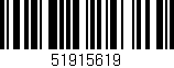 Código de barras (EAN, GTIN, SKU, ISBN): '51915619'