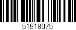 Código de barras (EAN, GTIN, SKU, ISBN): '51918075'