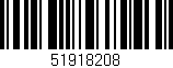 Código de barras (EAN, GTIN, SKU, ISBN): '51918208'