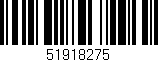 Código de barras (EAN, GTIN, SKU, ISBN): '51918275'