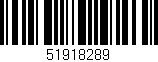 Código de barras (EAN, GTIN, SKU, ISBN): '51918289'