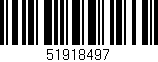Código de barras (EAN, GTIN, SKU, ISBN): '51918497'