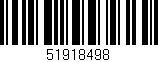 Código de barras (EAN, GTIN, SKU, ISBN): '51918498'