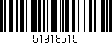 Código de barras (EAN, GTIN, SKU, ISBN): '51918515'