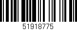 Código de barras (EAN, GTIN, SKU, ISBN): '51918775'