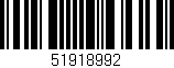 Código de barras (EAN, GTIN, SKU, ISBN): '51918992'