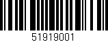 Código de barras (EAN, GTIN, SKU, ISBN): '51919001'