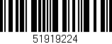 Código de barras (EAN, GTIN, SKU, ISBN): '51919224'