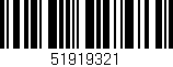 Código de barras (EAN, GTIN, SKU, ISBN): '51919321'