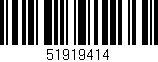 Código de barras (EAN, GTIN, SKU, ISBN): '51919414'