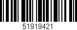 Código de barras (EAN, GTIN, SKU, ISBN): '51919421'