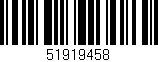 Código de barras (EAN, GTIN, SKU, ISBN): '51919458'