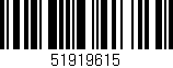 Código de barras (EAN, GTIN, SKU, ISBN): '51919615'