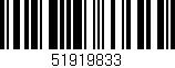 Código de barras (EAN, GTIN, SKU, ISBN): '51919833'