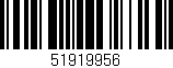 Código de barras (EAN, GTIN, SKU, ISBN): '51919956'