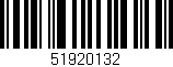 Código de barras (EAN, GTIN, SKU, ISBN): '51920132'