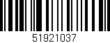 Código de barras (EAN, GTIN, SKU, ISBN): '51921037'