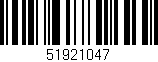 Código de barras (EAN, GTIN, SKU, ISBN): '51921047'