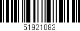 Código de barras (EAN, GTIN, SKU, ISBN): '51921083'