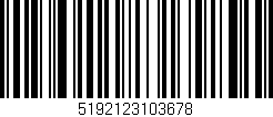 Código de barras (EAN, GTIN, SKU, ISBN): '5192123103678'