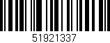 Código de barras (EAN, GTIN, SKU, ISBN): '51921337'