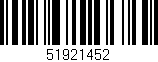 Código de barras (EAN, GTIN, SKU, ISBN): '51921452'