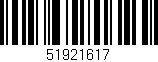 Código de barras (EAN, GTIN, SKU, ISBN): '51921617'
