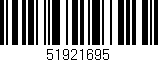 Código de barras (EAN, GTIN, SKU, ISBN): '51921695'