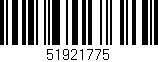 Código de barras (EAN, GTIN, SKU, ISBN): '51921775'