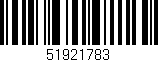 Código de barras (EAN, GTIN, SKU, ISBN): '51921783'