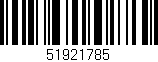 Código de barras (EAN, GTIN, SKU, ISBN): '51921785'