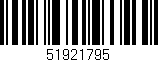 Código de barras (EAN, GTIN, SKU, ISBN): '51921795'