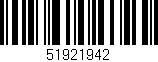 Código de barras (EAN, GTIN, SKU, ISBN): '51921942'