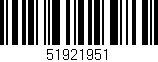 Código de barras (EAN, GTIN, SKU, ISBN): '51921951'