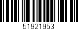 Código de barras (EAN, GTIN, SKU, ISBN): '51921953'