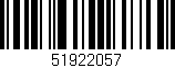 Código de barras (EAN, GTIN, SKU, ISBN): '51922057'