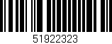 Código de barras (EAN, GTIN, SKU, ISBN): '51922323'