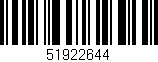 Código de barras (EAN, GTIN, SKU, ISBN): '51922644'