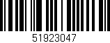 Código de barras (EAN, GTIN, SKU, ISBN): '51923047'
