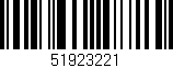 Código de barras (EAN, GTIN, SKU, ISBN): '51923221'