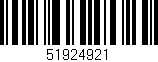 Código de barras (EAN, GTIN, SKU, ISBN): '51924921'
