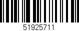 Código de barras (EAN, GTIN, SKU, ISBN): '51925711'