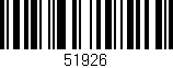 Código de barras (EAN, GTIN, SKU, ISBN): '51926'