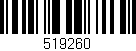 Código de barras (EAN, GTIN, SKU, ISBN): '519260'