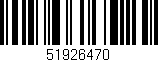 Código de barras (EAN, GTIN, SKU, ISBN): '51926470'