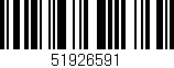 Código de barras (EAN, GTIN, SKU, ISBN): '51926591'