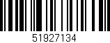 Código de barras (EAN, GTIN, SKU, ISBN): '51927134'