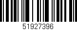 Código de barras (EAN, GTIN, SKU, ISBN): '51927396'